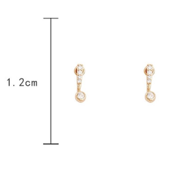 💙💕Last one Dainty Zircon Stud Earrings - Picture 12 of 13